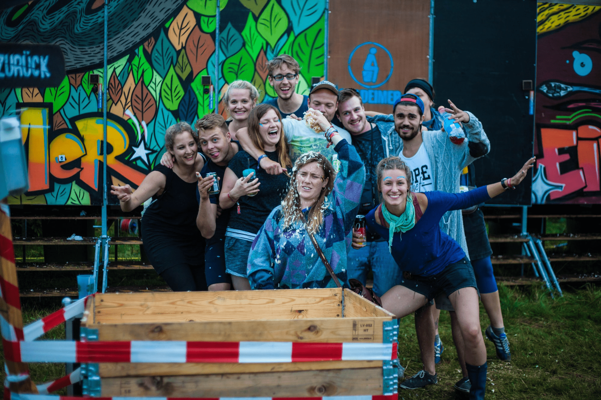 Ehrenamtliches Festivalteam von Goldeimer | Foto von Maja Bahtijarevic